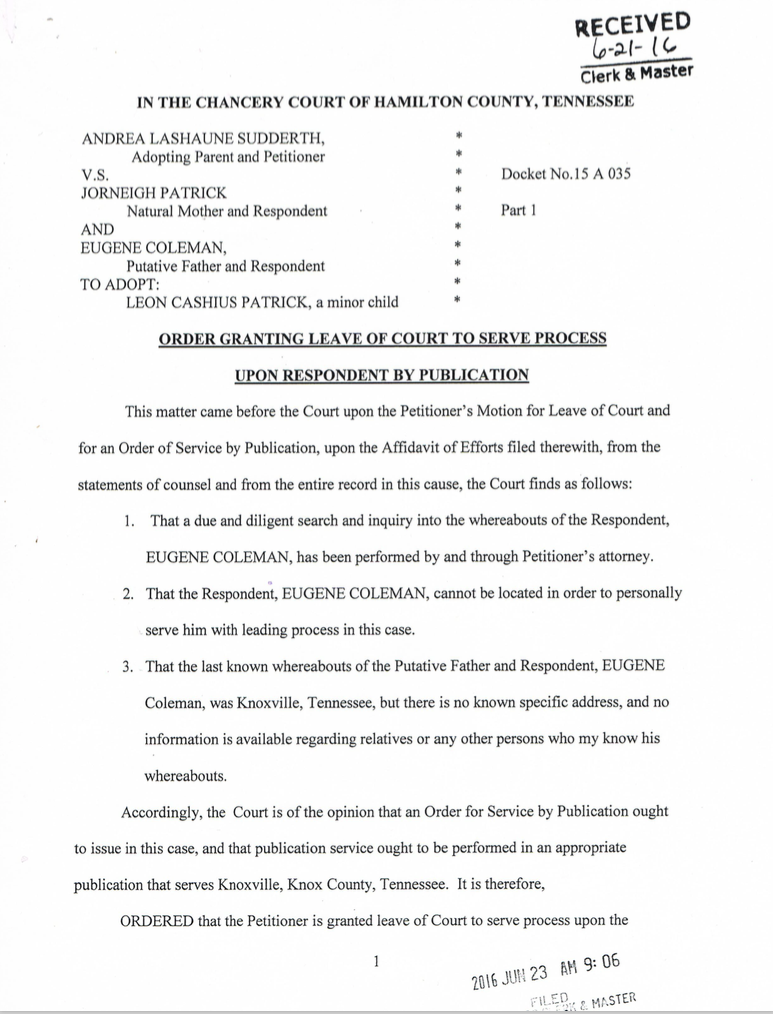 eugene coleman order